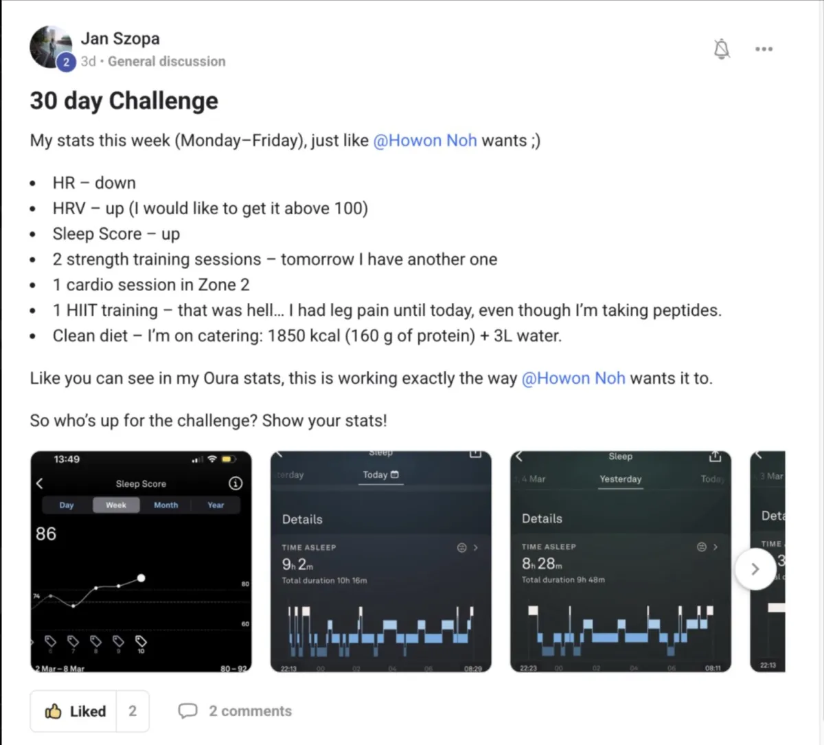 Jan Szopa 30 day challenge